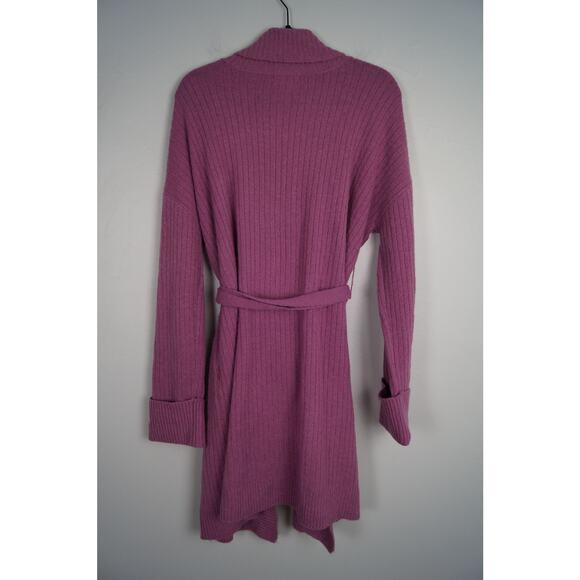 Lovers +‎ Friends Aubree Duster Cardigan Rib Knit Tie Waist Sweater Medium - Picture 13 of 15